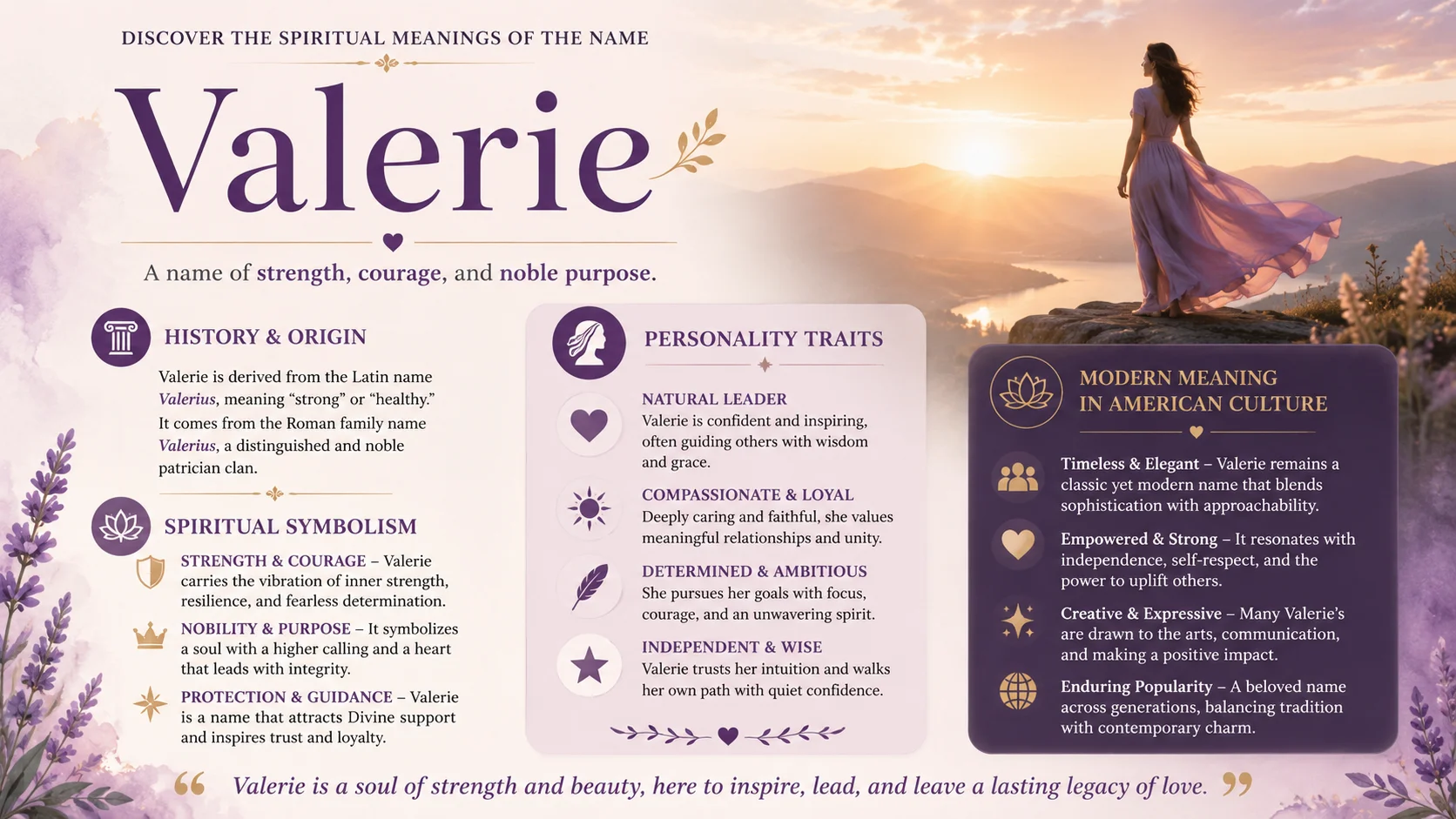 Spiritual Meanings Of The Name Valerie