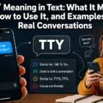 TTY Meaning in Text